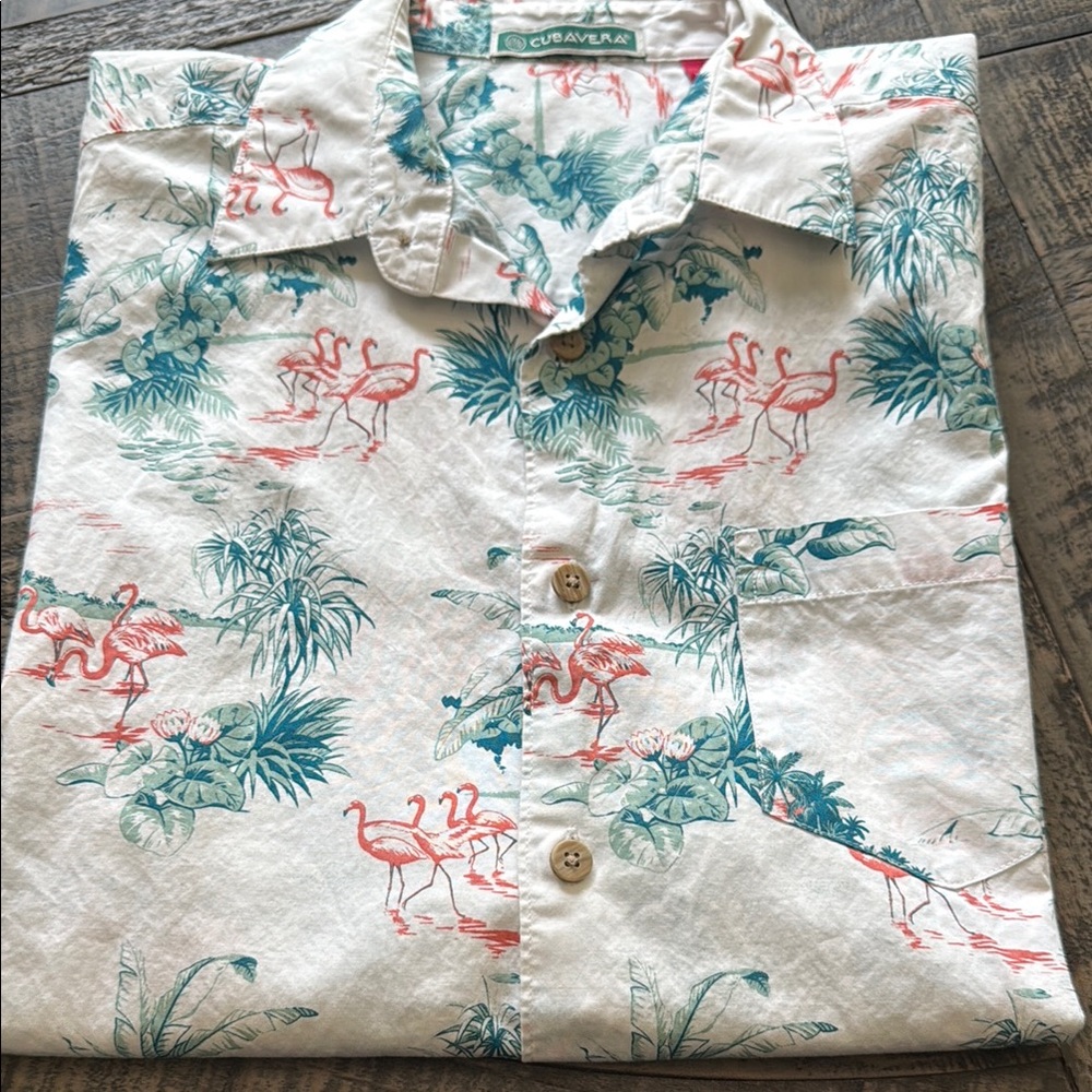 Summer Flamingos and Palm trees